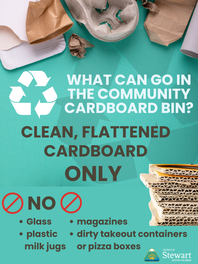 Reminder: What Belongs in the Community Cardboard Bin?